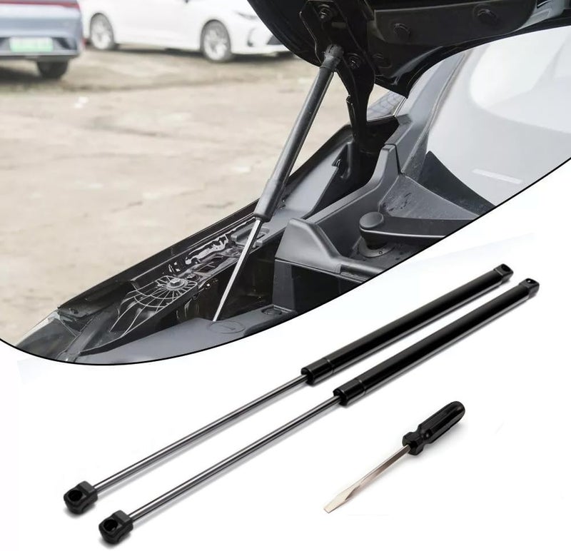 JSTEE Front Engine Hood Struts Shocks Lift Supports Gas Springs 6489 Compatible with 2011 2012 2013 2014 Hyundai Sonata 4 Door Replacement SG367017 81161-3Q000 Set of 2 PCS (Excluding Hybrid) - Image 1
